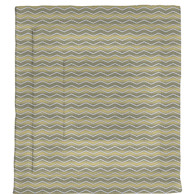 Rhonda Cheval Polyester Chevron / Zig Zag Comforter, Queen Comforter, Yellow
