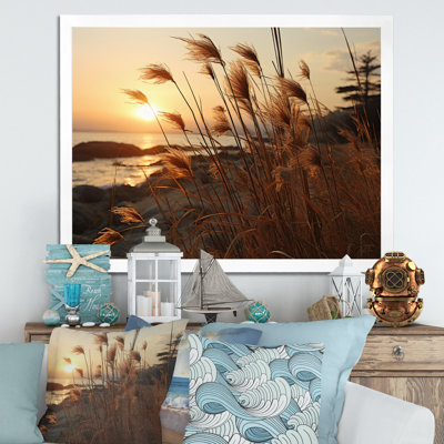 Beach Breeze At Sunset II - Nautical & Beach Wall Art Living Room