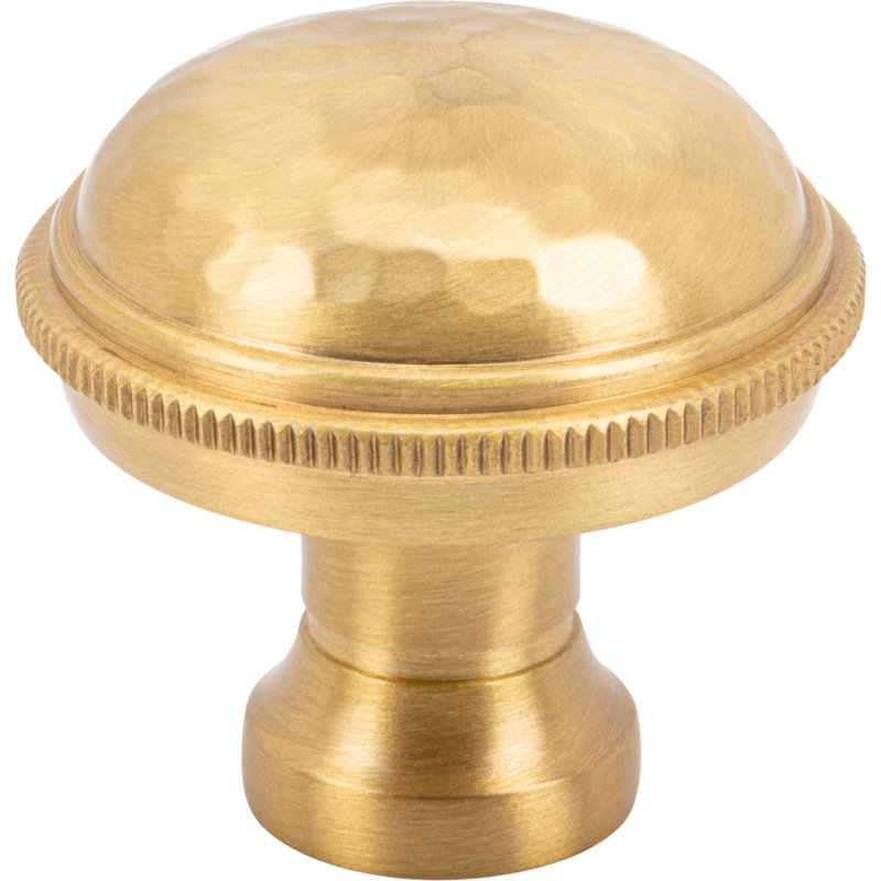 ArtWorth 1 5/16" Diameter Round Knob, Satin Brass