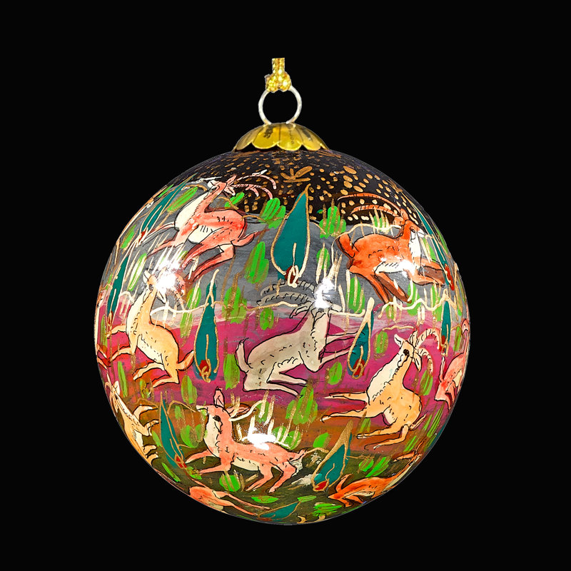 Forest Friend Black Bauble
