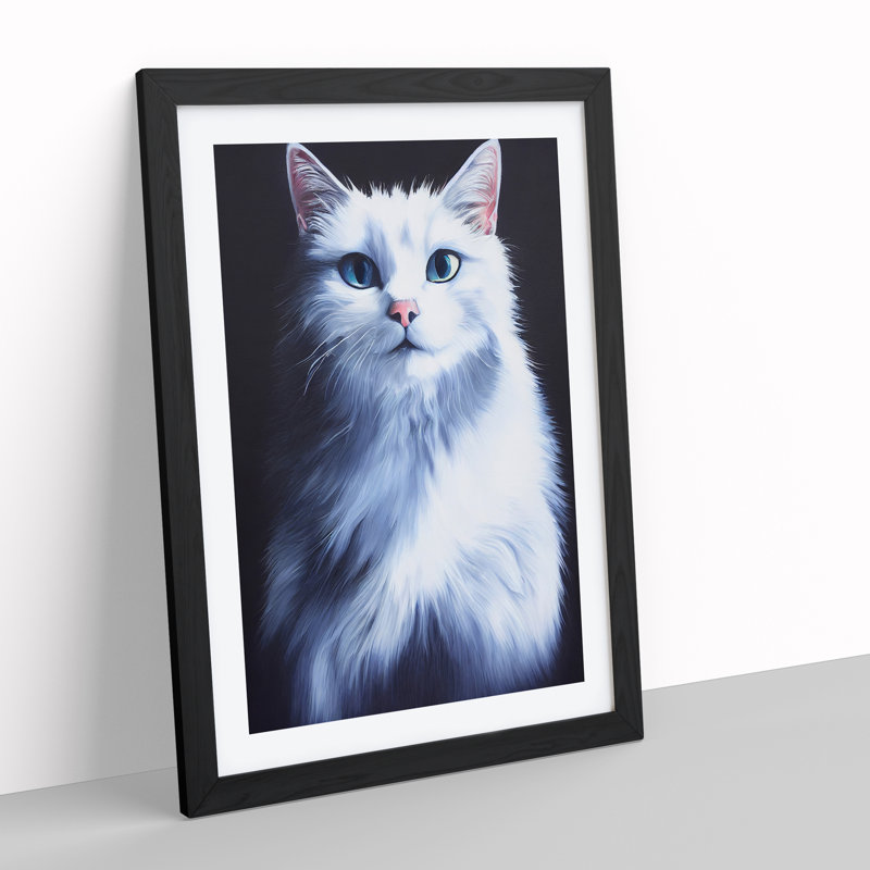 Kitty Cat - Wall Art, Black, 64cm H x 46cm W x 2cm D