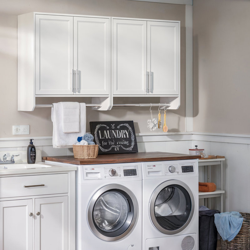 59" Wall Cabinet with Hanging Rod