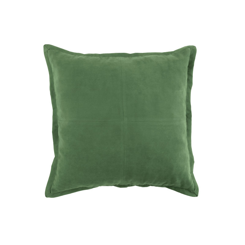  Feathers Square Throw, Green Forest