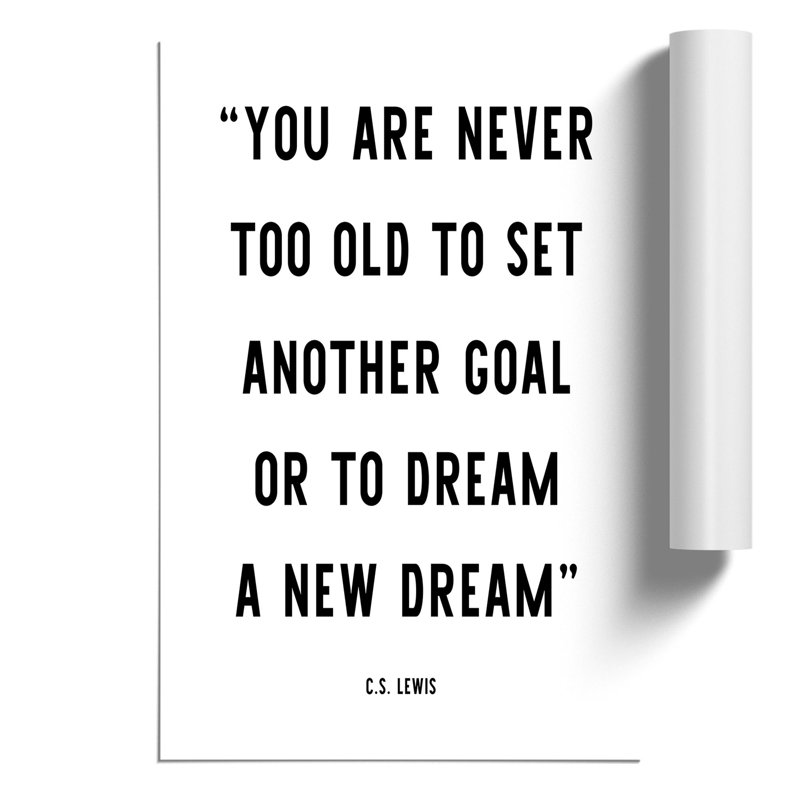 Dream a New Dream - Frameless Print, 42cm H x 30cm W x 0.1cm D
