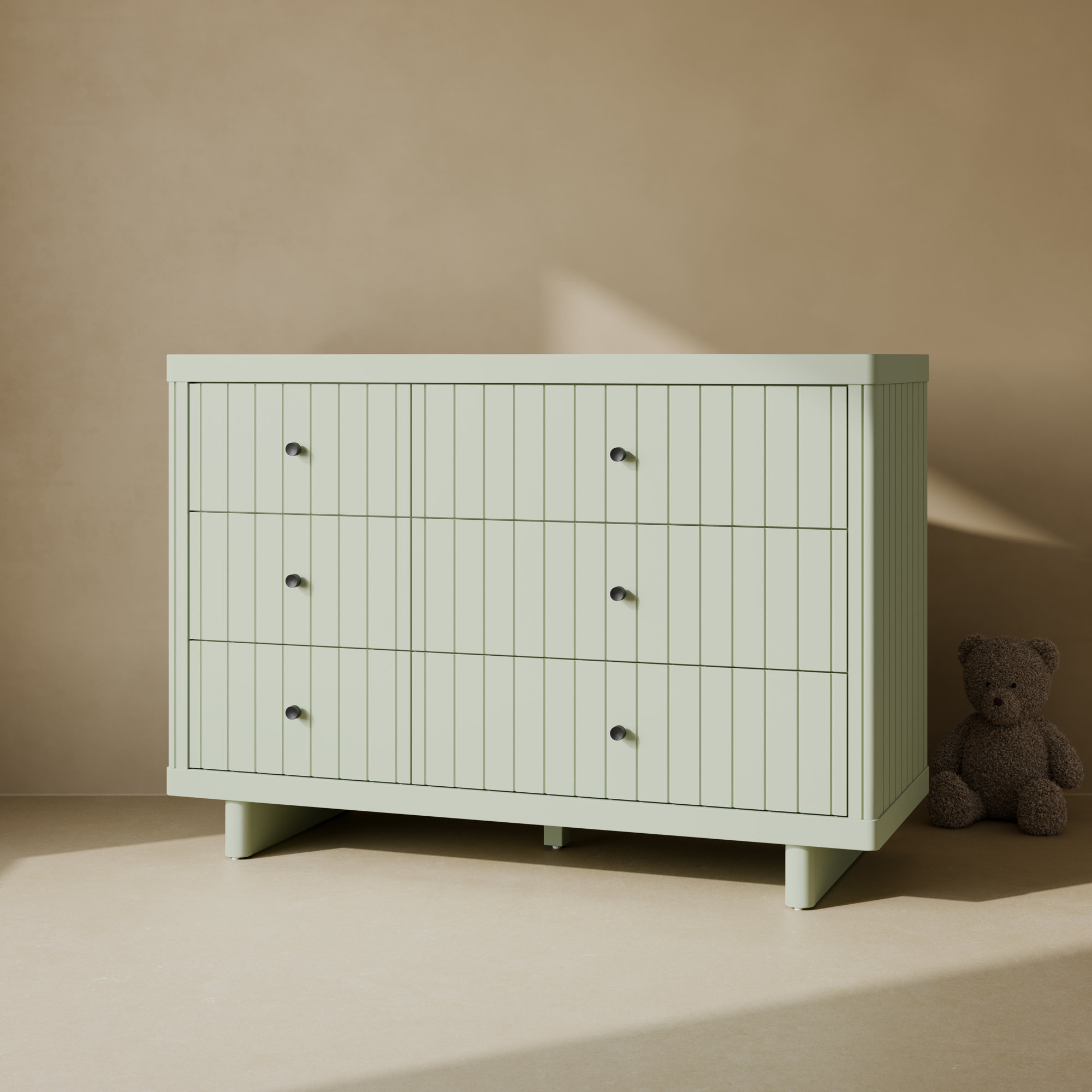 Kyoto 6 Drawer Dresser, Sage