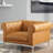 Idyll Tufted Button Upholstered Leather Chesterfield Armchair-1896263835