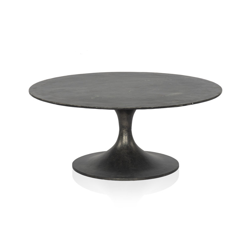 Table basse Ace, Nickel antique brut, Nickel antique brut