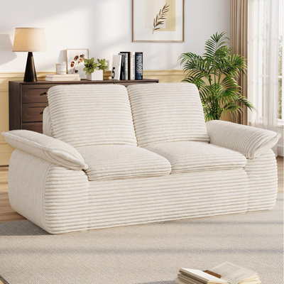 71" Cloud Boneless Couch With Deep Seat