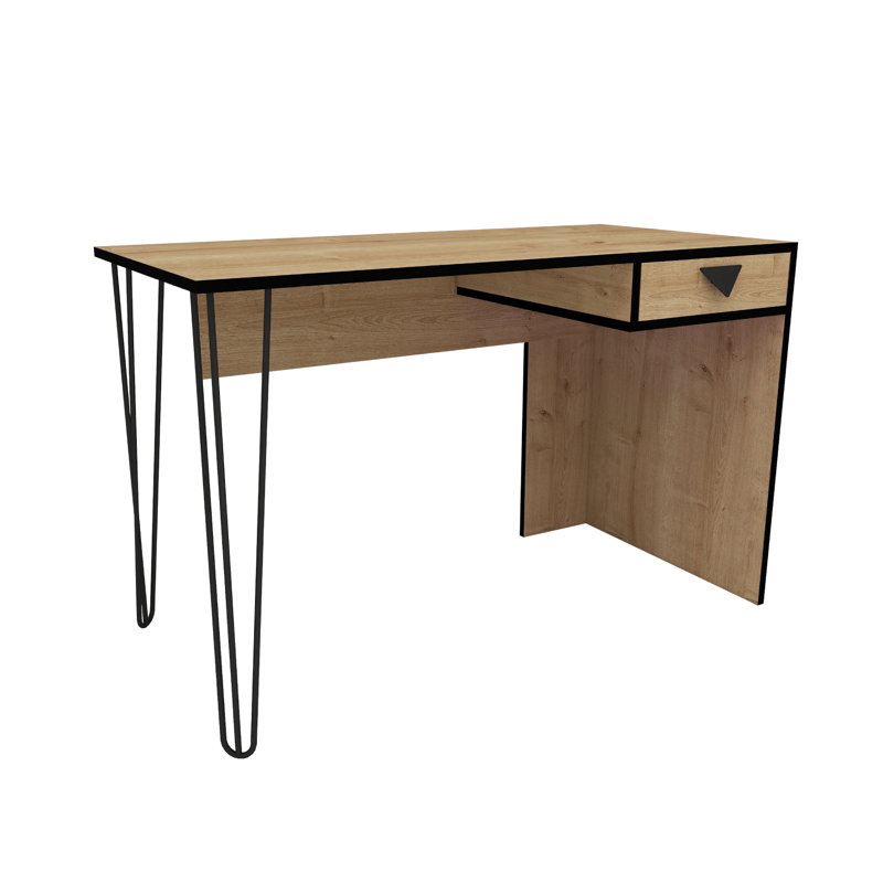 Aidric Computer Desk, Sapphire Oak/Black