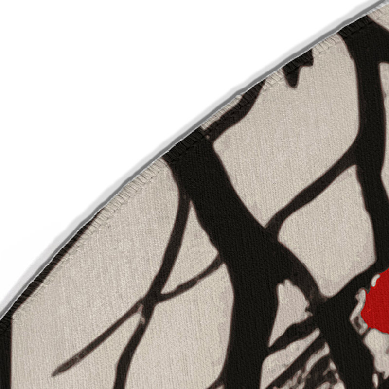 Whispering Blossoms Indoor And Outdoor Area Rug, Round 5'