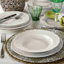 Chitra Piece Porcelain China Dinnerware Set - Service for 6
