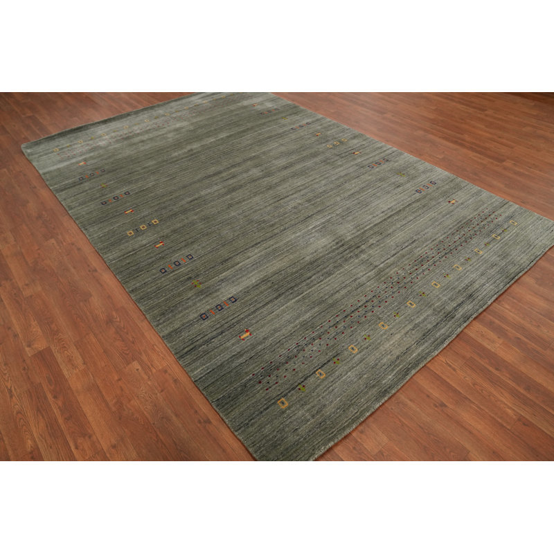 Tribal Green Oriental Indian Area Rug 7x10