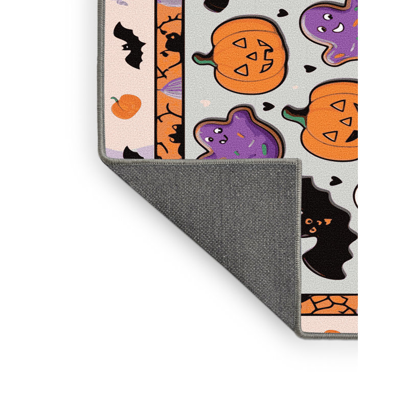 Tapis de vacances d'Halloween The Holiday Aisle®, Tapis de couloir 2 pi x 4 pi