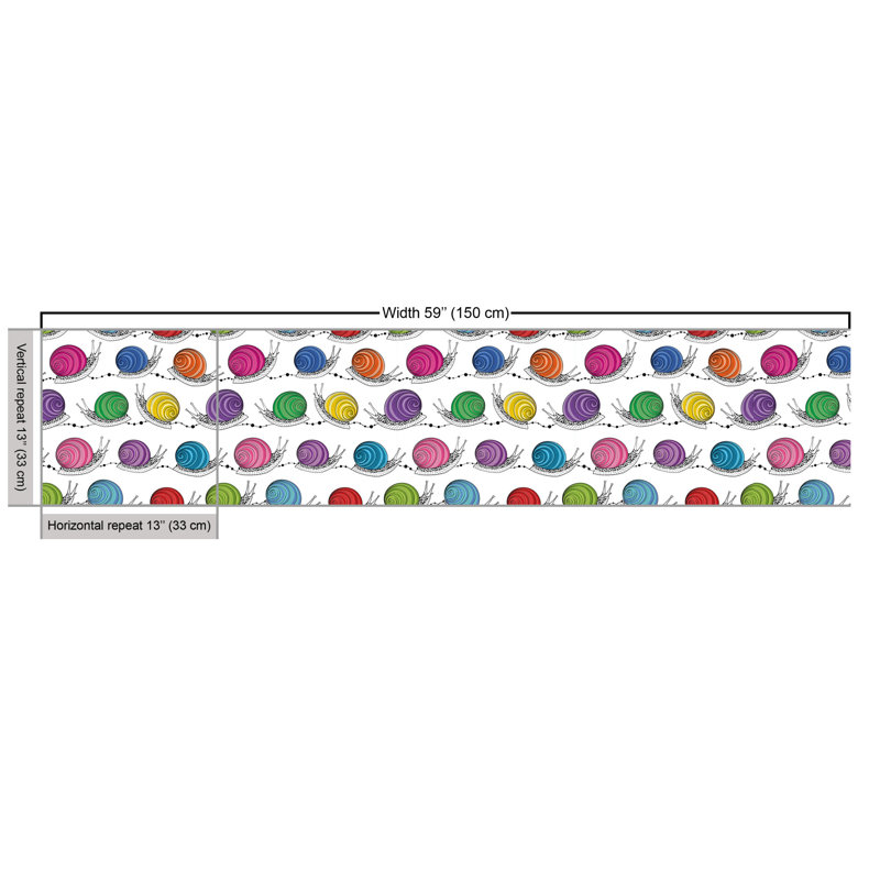 Chela Snails with Shells Multi-Purpose Fabric