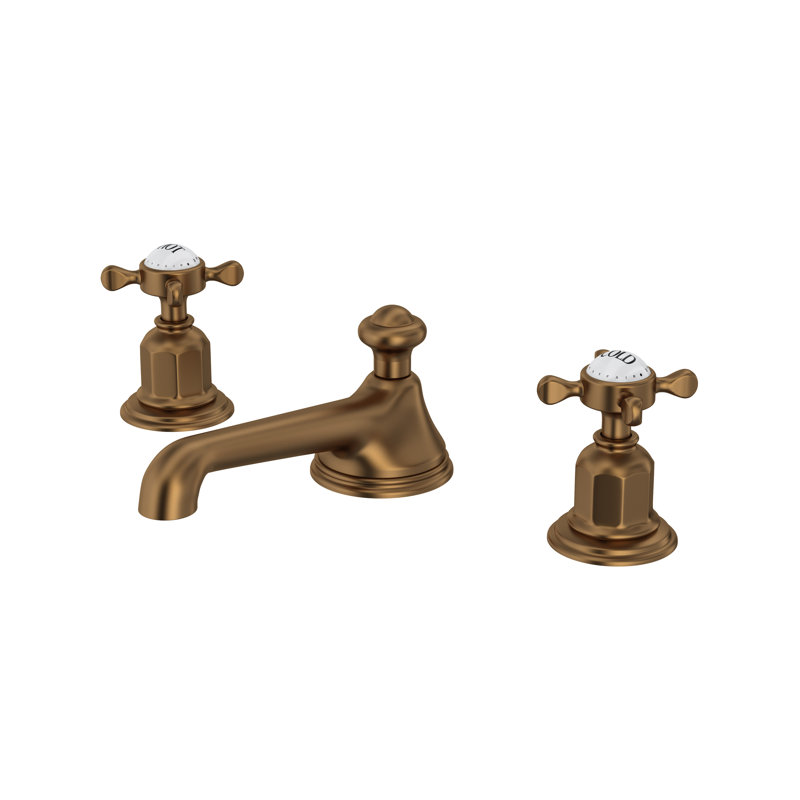 Edwardian™ Widespread Bathroom Faucet with Drain Assembly, English Bronze