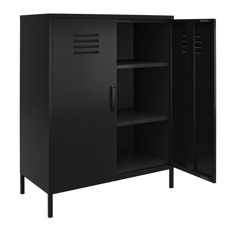 Hashtag Home Gioia Steel Accent Cabinet & Reviews | Wayfair