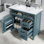 Bathroom Vanity with Sink, Flip Drawers and Adjustable Shelf