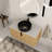 Caldicot 36'' Wall-Mounted Single Bathroom Vanity with Engineered Stone Top and Ceramic Vessel Sink-331336614-319965498