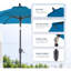 Parasol de marché 6,4 po avec manivelle Khymir-1040764391