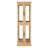 Vintage Handle Lighted Display Cabinet - Oak Illuminated With Adjustable Partitions