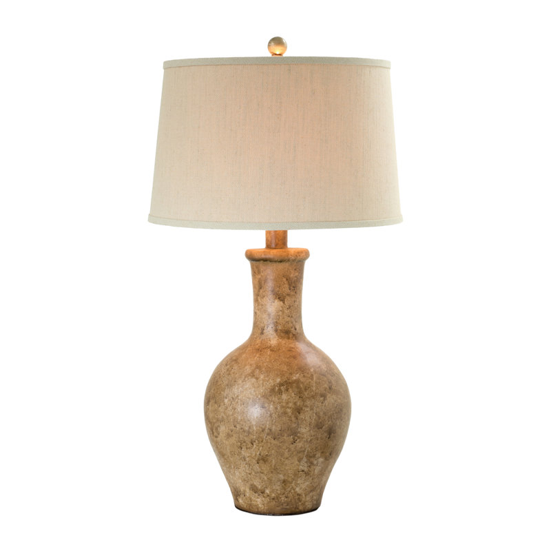 Llyr Ceramic Lamp, Light Brown