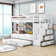 Bailen Twin Over Twin 4 Drawer Standard Bunk Bed with Trundle by Harriet Bee