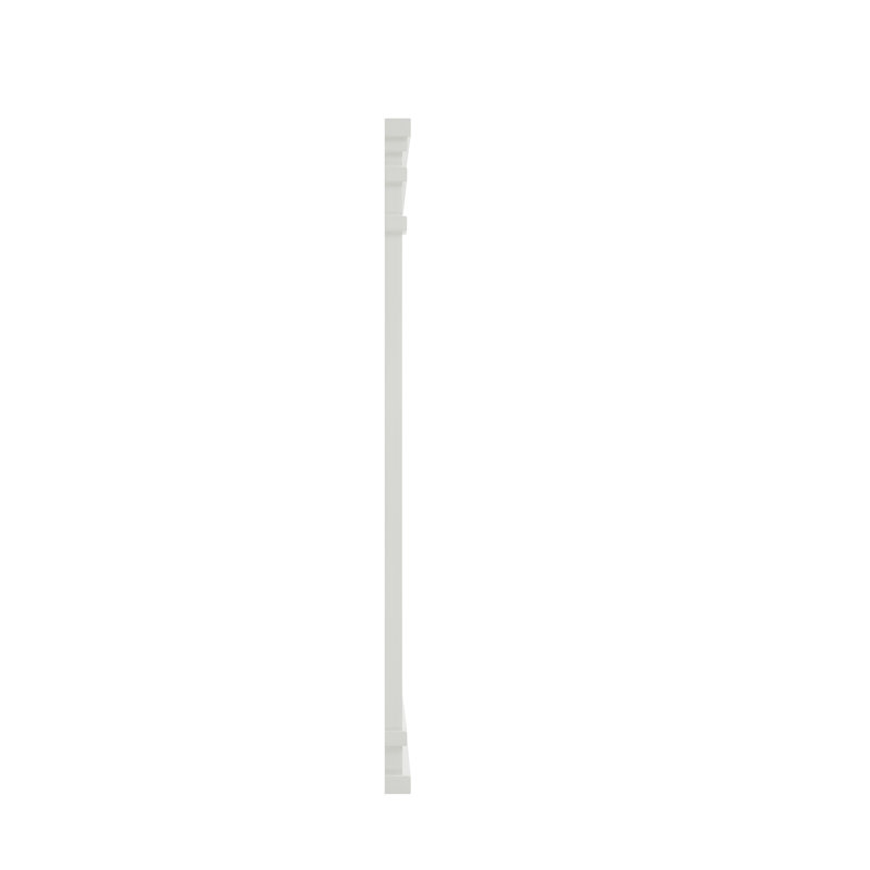 Lankford Wood Mirror, 28 x 1.25 x 30, White