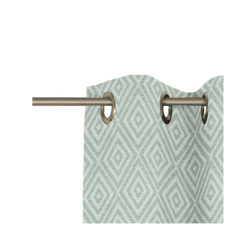 Abelard Room Darkening Curtains Single Panel, 145cm H x 132cm W, Green