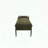 Square Ottoman with Slide-Out Tray