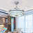 Hawkin 42" Bluetooth Ceiling Fan with Dimmable LED Lights and Music Player