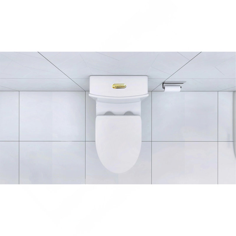 Toilette allongée une pièce - blanc