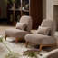 Chaise d'appoint rembourrée sans accoudoirs Hamilton-130619994-130619995