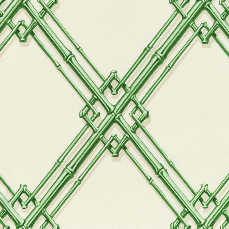 Louverne Le Bambou 100% Cotton Performance Fabric, Green