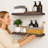 Solid Wood Floating Shelves，Rustic Wooden Wall Shelves-501930269-499360692