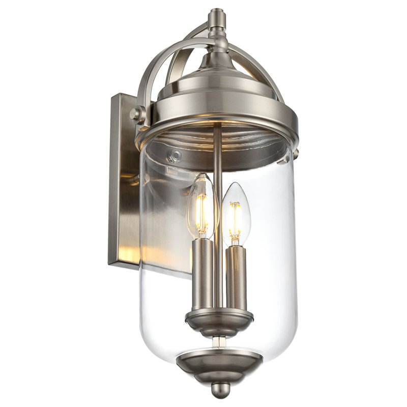 Cloverdales Wall Light, Brushed Nickel