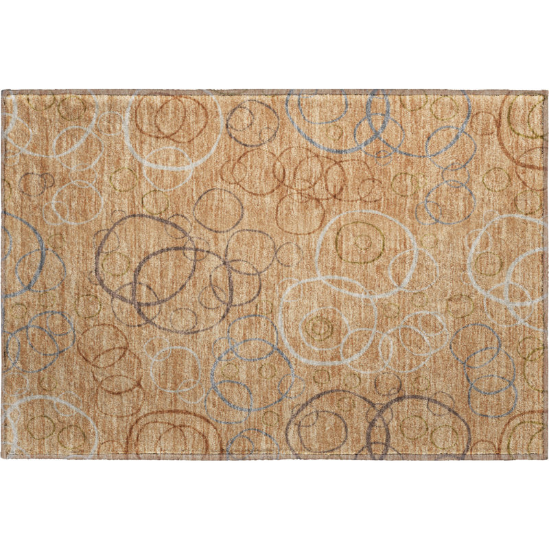 Premium Machine Washable Mayfield AMF2408 Bubbles Rug, 2'6" x 3'10", Copper