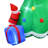 8FT Santas Climbing A Tree Inflatable