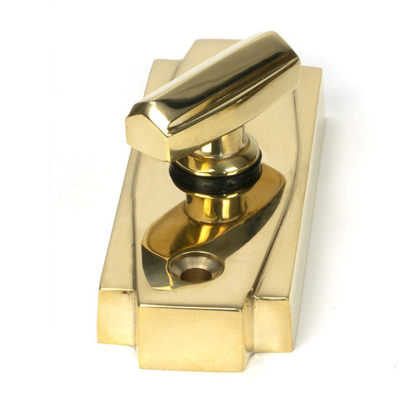 Art Deco Thumbturn, Polished Brass