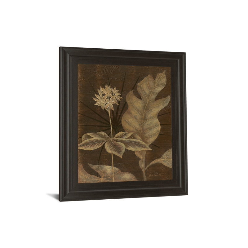 Art mural nuit tropicale - 22 po x 26 po - Cadre chocolat noir