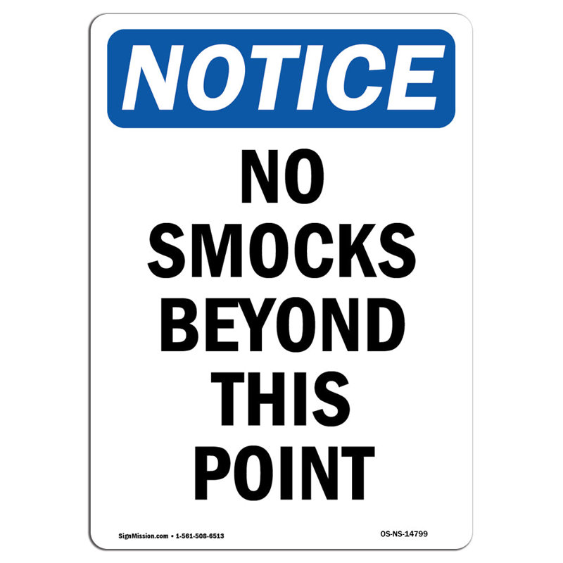 No Smocks Beyond This Point