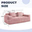 Unbox Bliss: causeuse modulaire 2 places Cloud | Aucun assemblage, siège moelleux profond et tissu en velours côtelé adapté aux animaux de compagnie-659383819