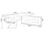 70.87" Tan+Black Rectangular Solid Wood+Iron desks-108304473-108304472