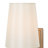 Lidia 1 - Light Dimmable Wall Sconce with Off-White Fabric Shade