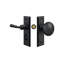 Deltana SDLS480U19 Storm Door Latch, Rectangular, Tubular Lock in Paint Black-1831219952