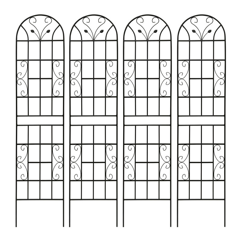 Paquet de 4 treillis de jardin en métal