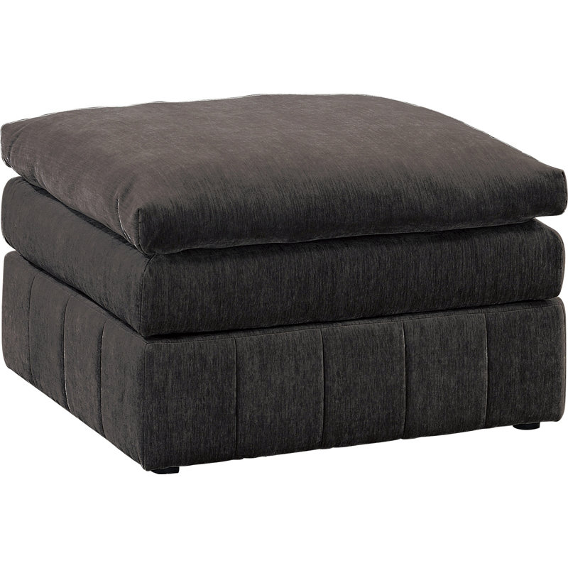 Repose-pieds contemporain avec coussin triple couche pour le salon