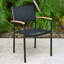 Fauteuil de salle à manger d'extérieur en aluminium Alyisa 