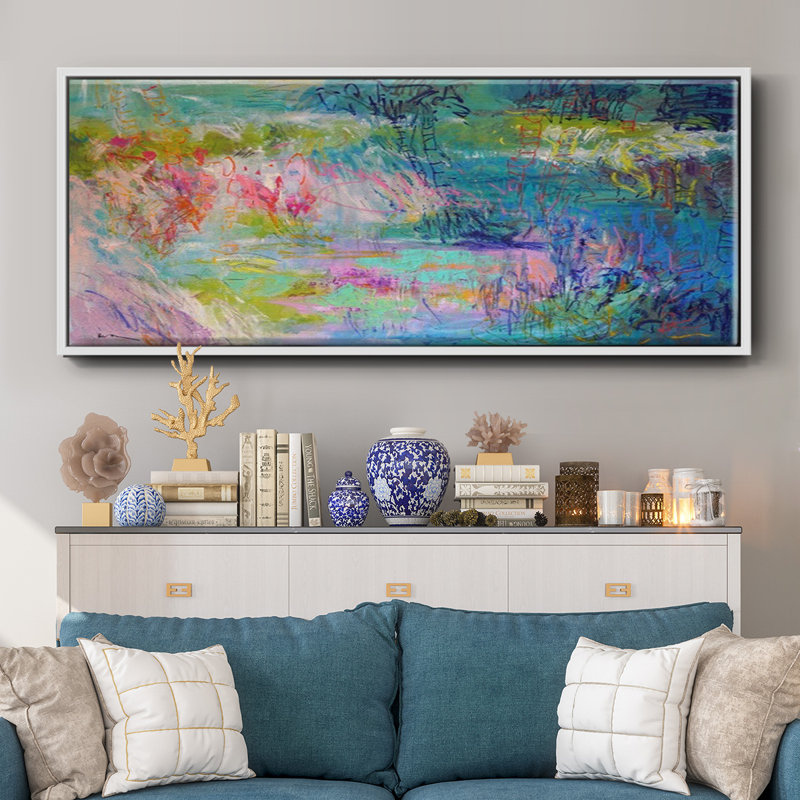 Floating on a Dream- Framed Canvas, 20" H x 50" W