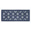 Ensemble de 2 tapis de cuisine à motif géométrique bleu marine antidérapant ultra résistant à l'eau
