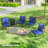 Outdoor Chair Cushions Set of 4, Patio Chair Cushions, Navy Blue-97699744